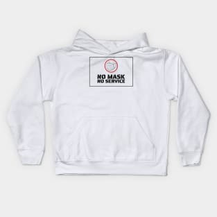 No Mask No Service Kids Hoodie